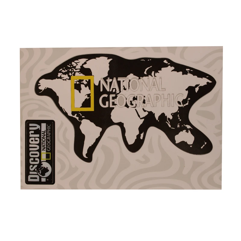 برچسب بدنه خودرو مدل گلاسه طرح نشنال جئوگرافیک کد A6 بسته 2 عددی