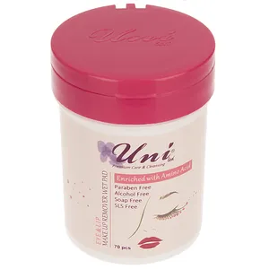 پد پاک کننده آرایش چشم و لب یونی لد مدل  Enriched With Amino Acid بسته 70 عددی