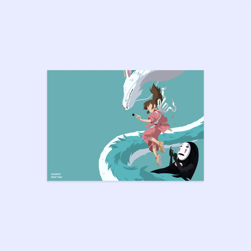 پوستر هومرو مدل فلزی طرح انیمه شهر اشباح کد PS1442