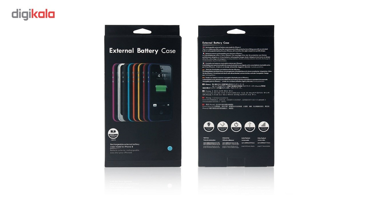 کاور شارژ بلکس مدل Series 6 ظرفیت 3800 میلی آمپر مناسب برای گوشی های iPhone 6 6s