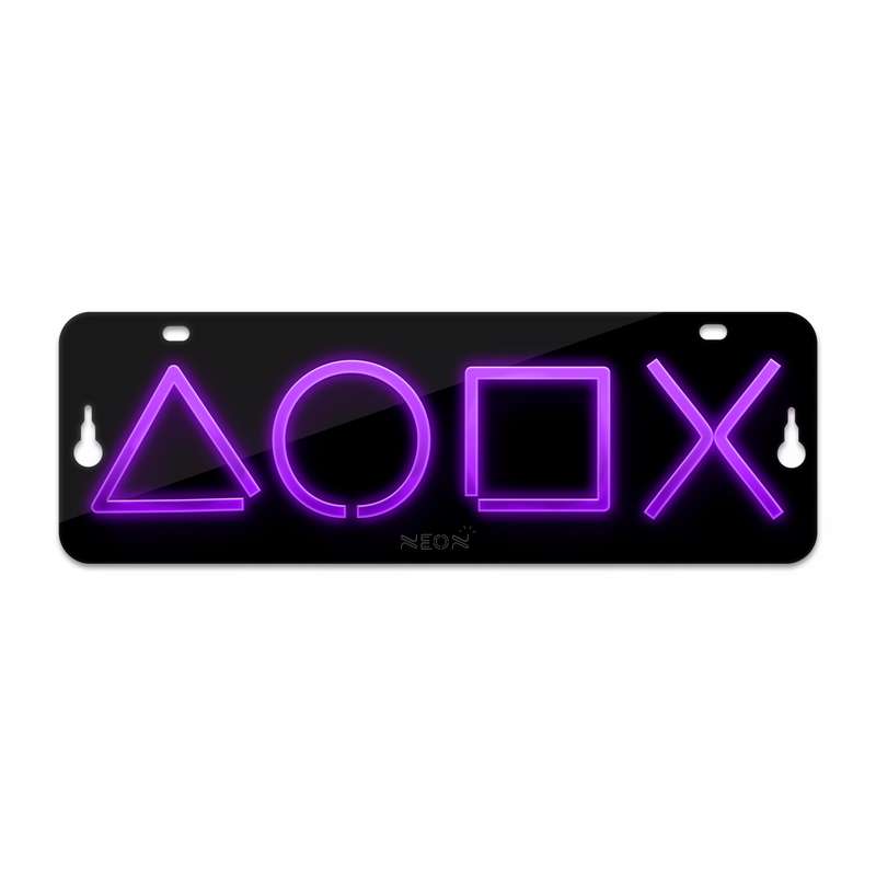 چراغ دیواری نئون دیزاین مدل Ps-Keys-BL_PR