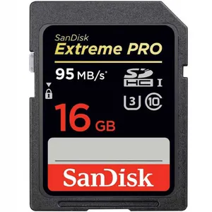 SanDisk Extreme Pro UHS-I U3 Class 10 633X 95MBps SDHC - 16GB
