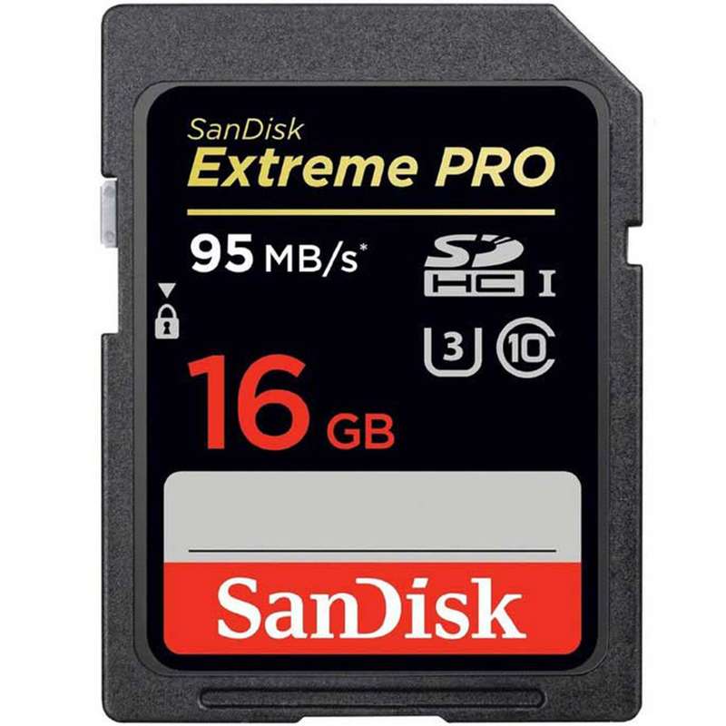 کارت حافظه SDHC سن دیسک مدل Extreme Pro کلاس 10 استاندارد UHS-I U3 سرعت 633X 95MBps ظرفیت 16 گیگابایت کارت حافظه SDHC سن دیسک مدل Extreme Pro کلاس 10 استاندارد UHS-I U3 سرعت 633X 95MBps ظرفیت 16 گیگابایت