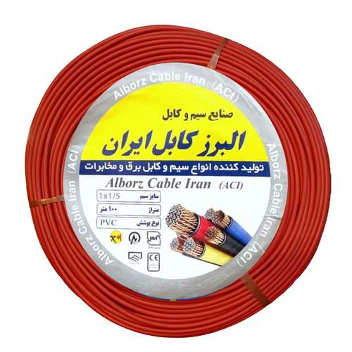 سیم برق 1 در 1.5 البرز کابل ایران مدل Re