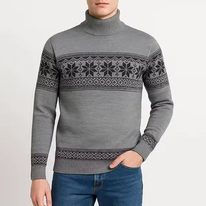 پلیور یقه اسکی مردانه مدل ژاکارت کد 02