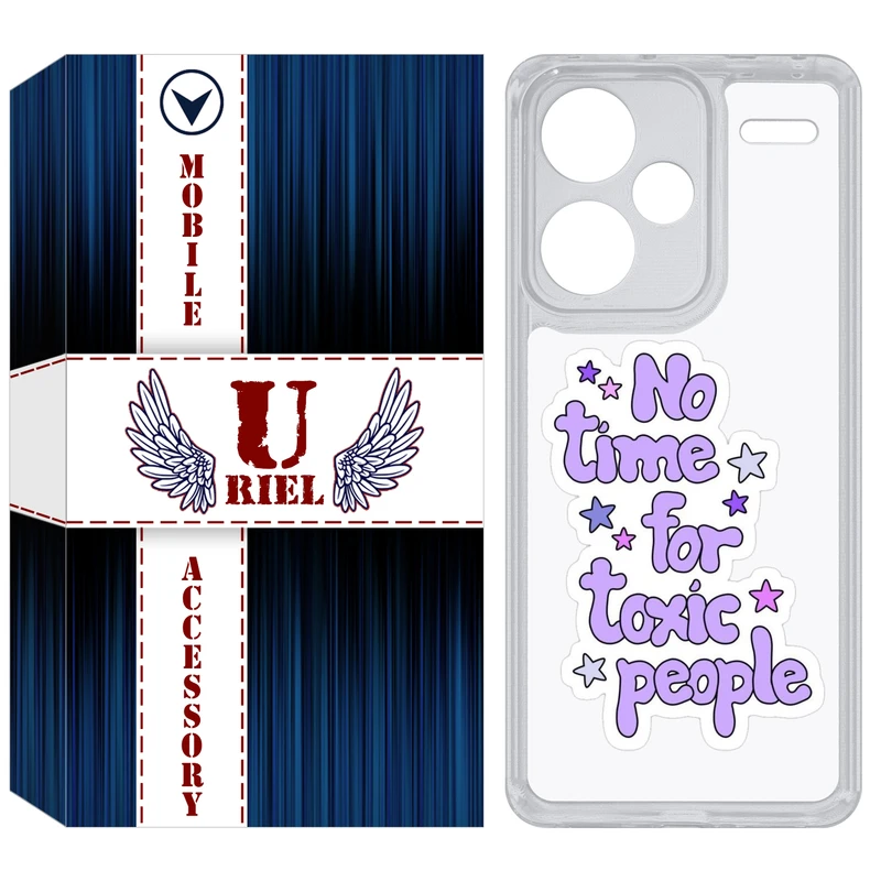 کاور یوریل مدل Clear کد 97 طرح Toxic مناسب برای گوشی موبایل شیائومی Redmi Note 13 Pro Plus