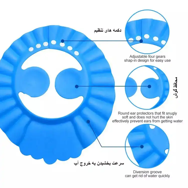 کلاه حمام نوزادی مدل Miky-S