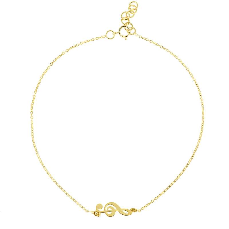 پابند طلا 18 عیار رزا مدل AK09 پابند طلا 18 عیار رزا مدل AK09