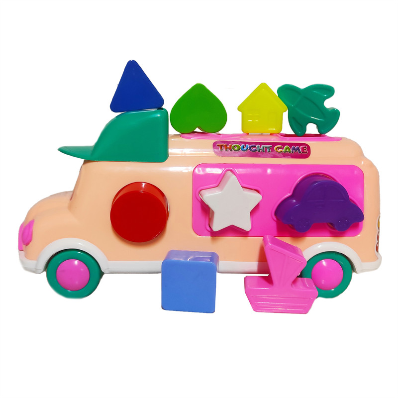 ماشین بازی مدل اتوبوس شکل ها