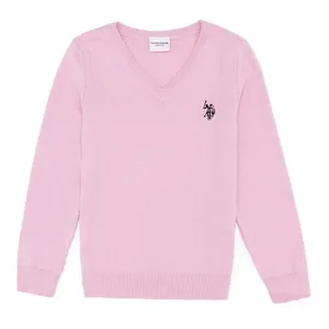 پلیور یقه هفت دخترانه یو اس پولو مدل 5695