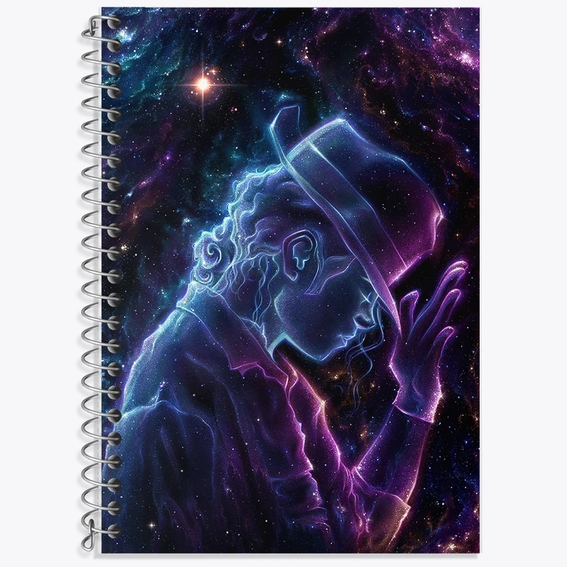 دفتر لغت 50 برگ خندالو طرح مایکل جکسون (Michael Jackson) کد F1168