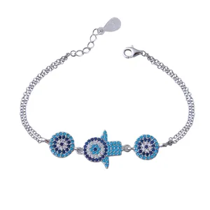     دستبند نقره زنانه بازرگانی میلادی کد DP_232