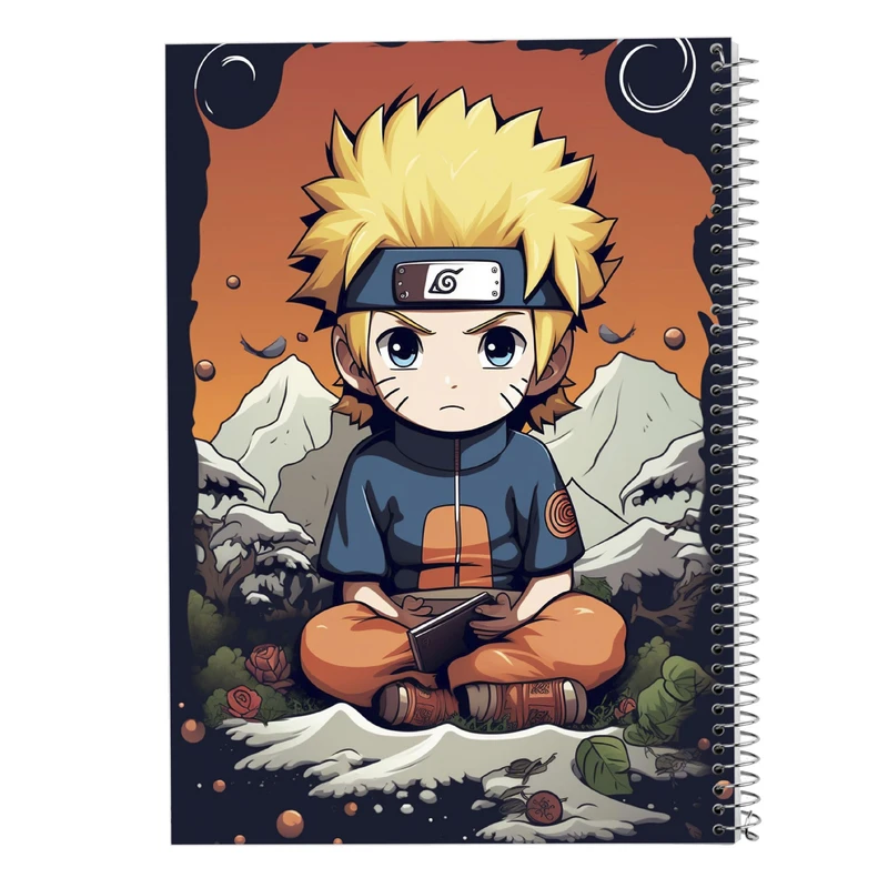 دفتر ژورنال نویسی 50 برگ مدوپد مدل نقطه ای طرح Naroto کد DF11229