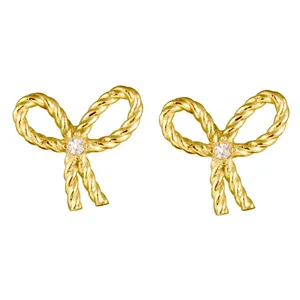 گوشواره طلا 18 عیار رزا مدل EG200
