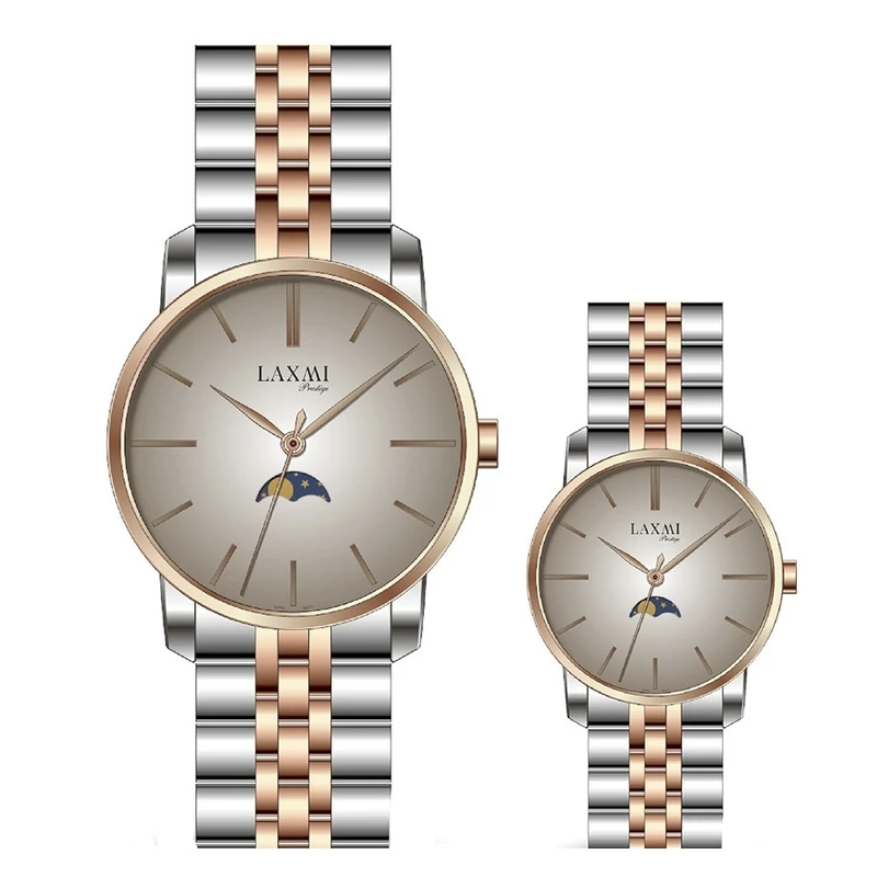 ست ساعت مچی عقربه ای زنانه و مردانه لاکسمی مدل 8520