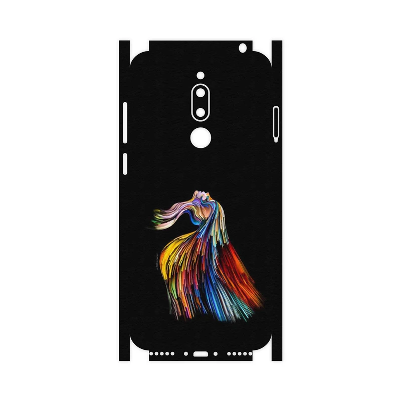 برچسب پوششی ماهوت مدل Rainbow Hair Digital Art-FullSkin مناسب برای گوشی موبایل میزو M6T