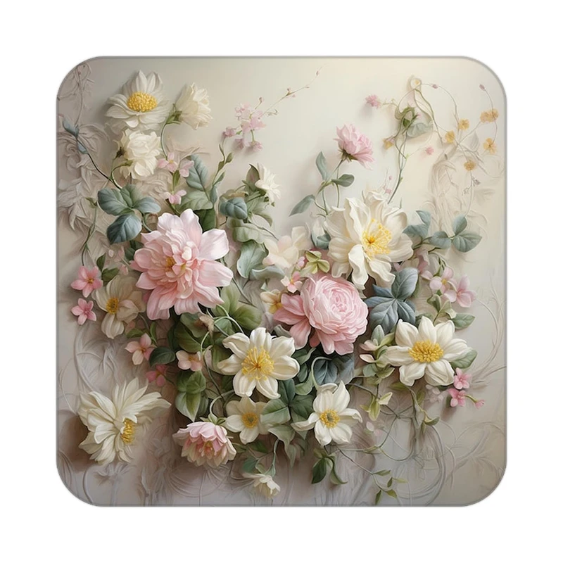 زیر لیوانی کاکتی طرح گل مدل mp16230