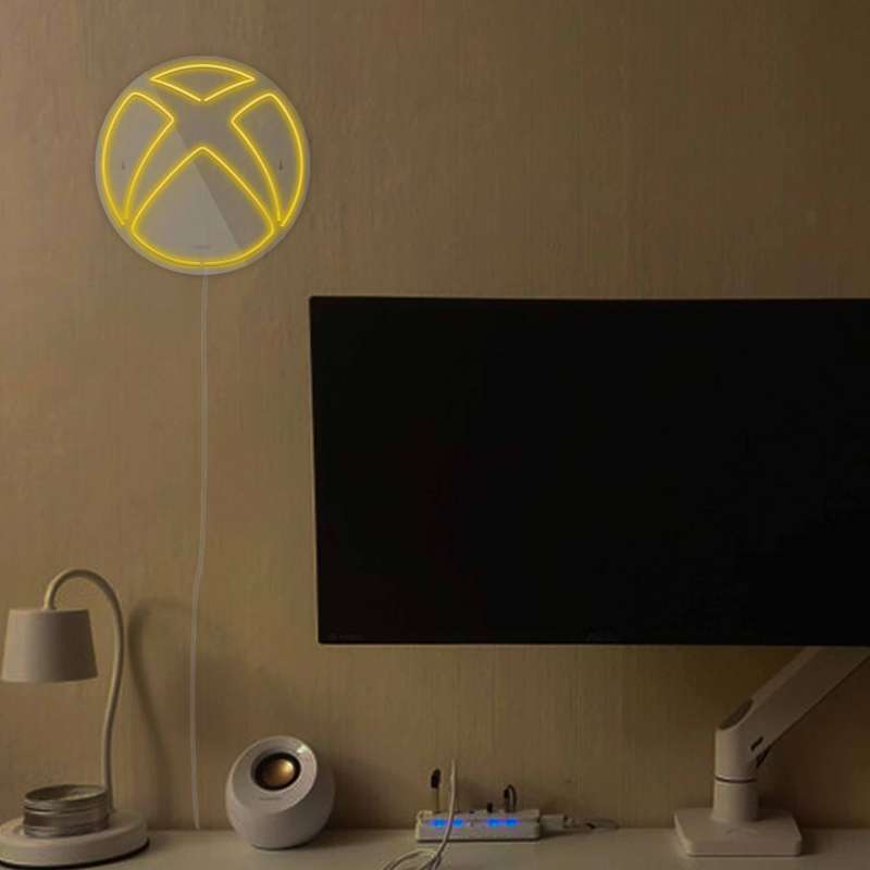 چراغ دیواری نئون دیزاین طرح Xbox-GL_YL