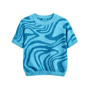 پلیور یقه گرد زنانه مدل ابرو باد