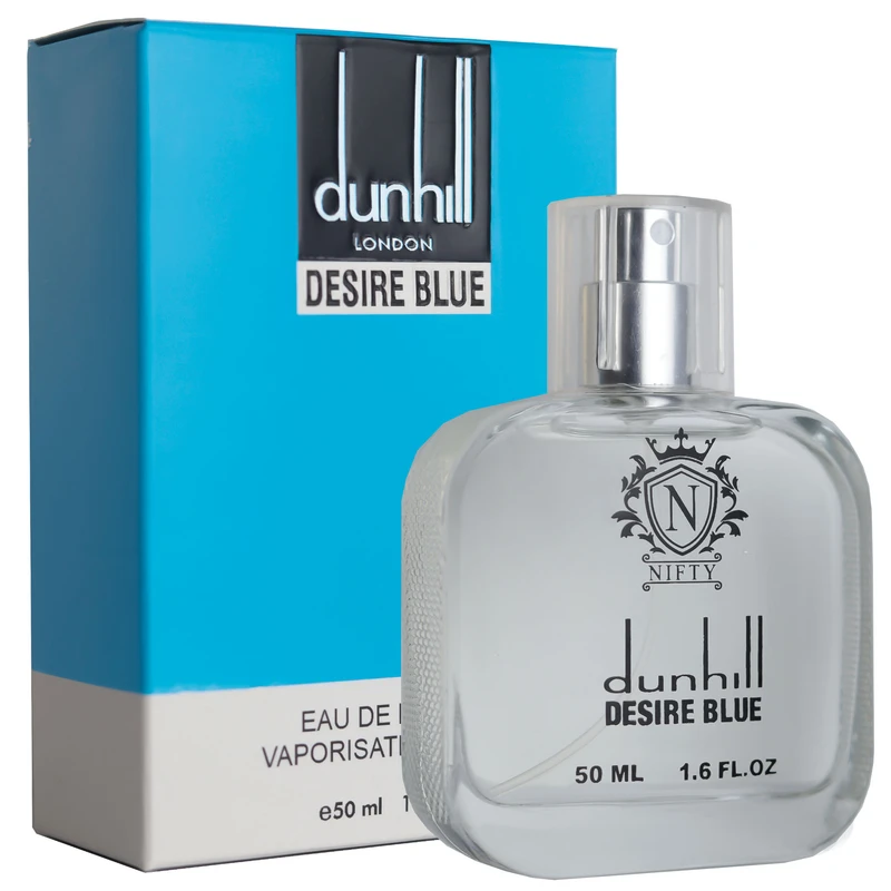 ادو پرفیوم مردانه نیفتی مدل دیزایر بلو با رایحه خنک حجم 50 میلی لیتر 
