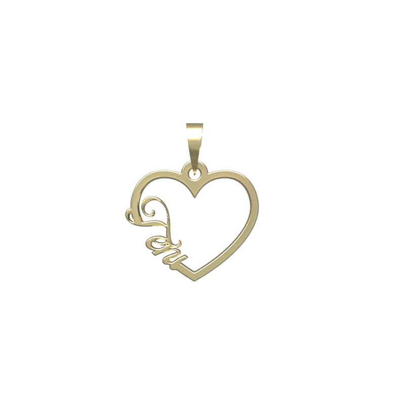 آویز گردنبند طلا 18 عیار زنانه مدوپد مدل اسم تنی teni کد PB1-10359