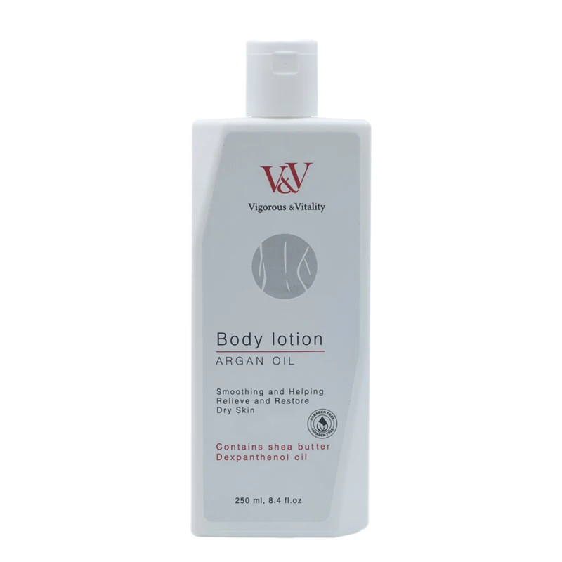 لوسیون بدن ویگرس اند ویتالیتی مدل آرگان مناسب برای پوست خشک و حساس حجم ۲۵۰ میلی‌لیتر