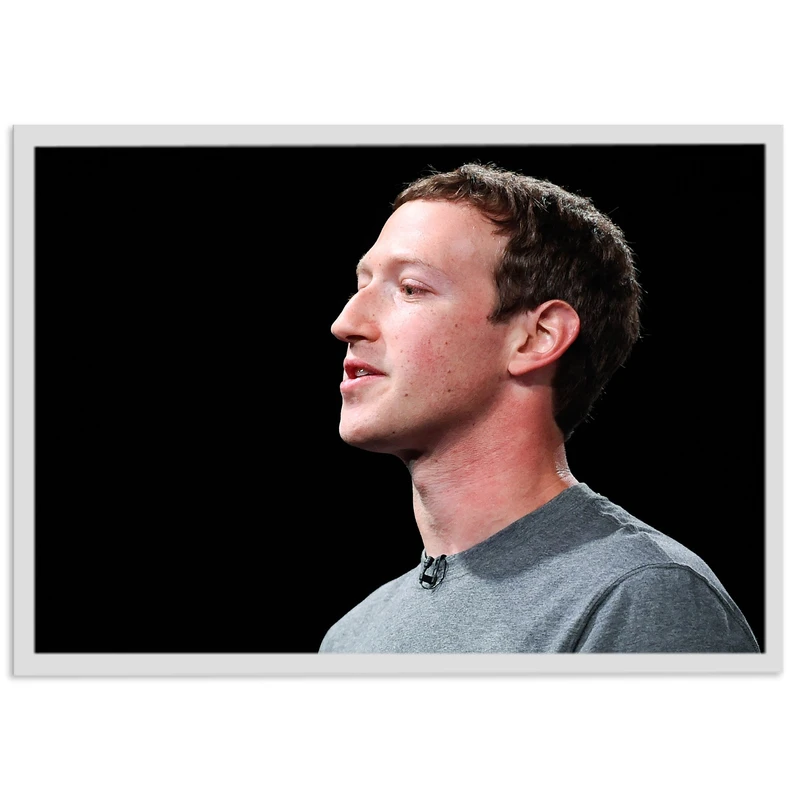 تابلو نوری بکلیت مدل طرح مارک زاکربرگ Mark Zuckerberg مدل لایت باکس W-s1942