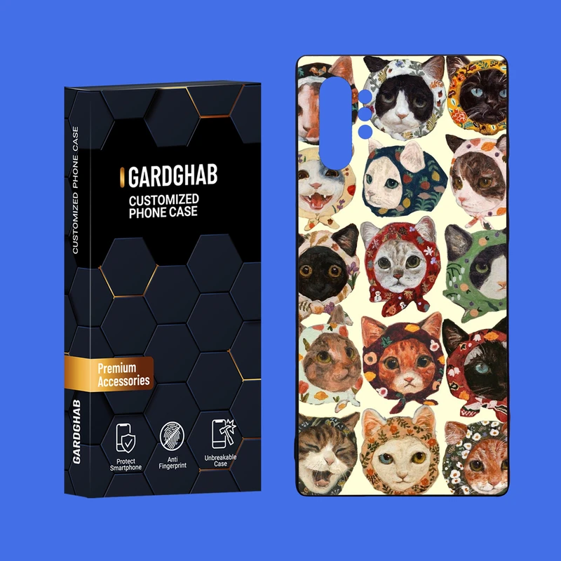کاور گارد قاب مدل دور ژله ای پشت گلس فانتزی مناسب برای گوشی موبایل سامسونگ Galaxy Note 10 Plus