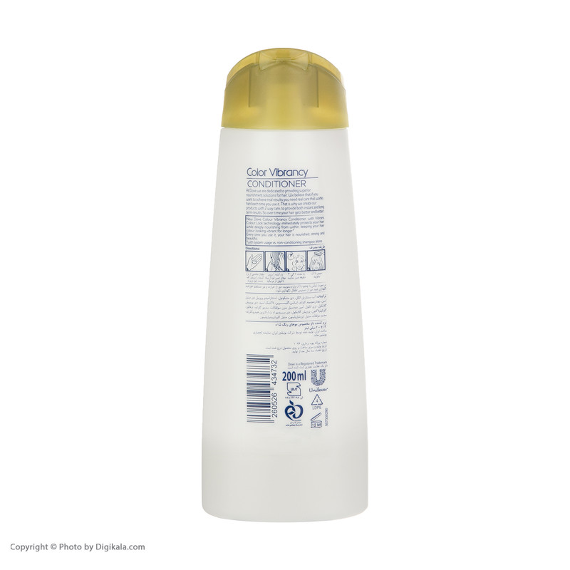 نرم کننده مو داو مدل colour vibrancy حجم 200 میلی لیتر