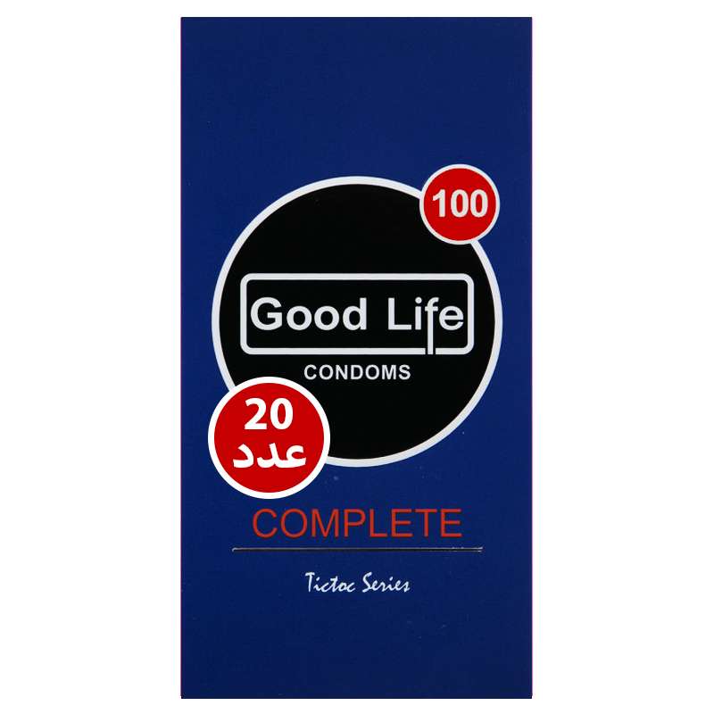 کاندوم گودلایف مدل COMPLETE100 بسته 20 عددی