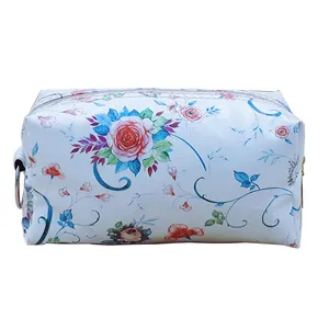 کیف لوازم آرایش زنانه مدل مکعبی سایاس mk08 طرح گل