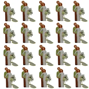 مجسمه مدل گیفت عقد و عروسی طرح زوج بسته 20 عددی