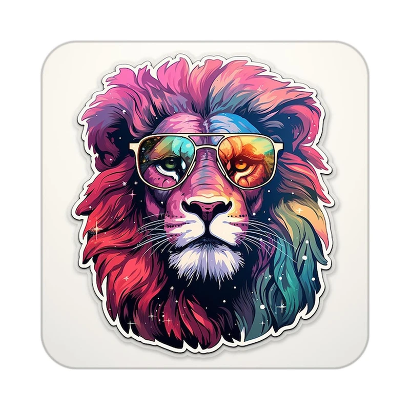 زیر لیوانی کاکتی طرح شیر مدل mp23885