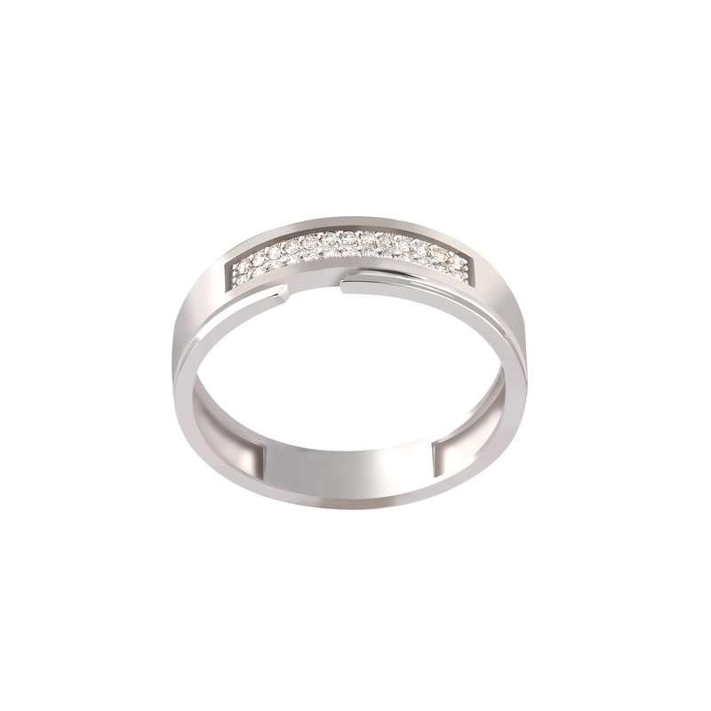 انگشتر طلا 18 عیار زنانه جواهری سروری مدل 13904