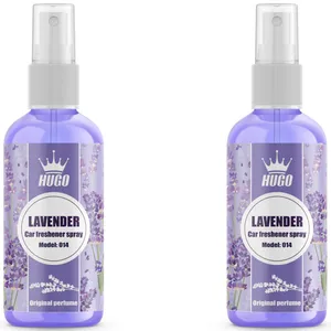 اسپری خوشبو کننده خودرو هوگو مدل لاوندر کد 014 حجم 50 میلی لیتر بسته 2 عددی