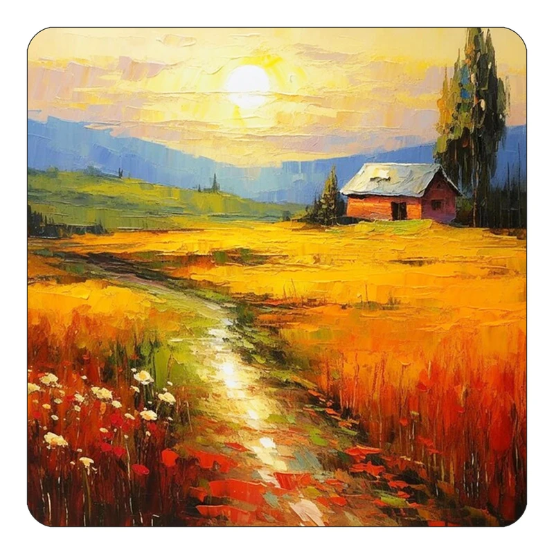 مگنت کاکتی طرح نقاشی رنگ روغن مدل mp71261