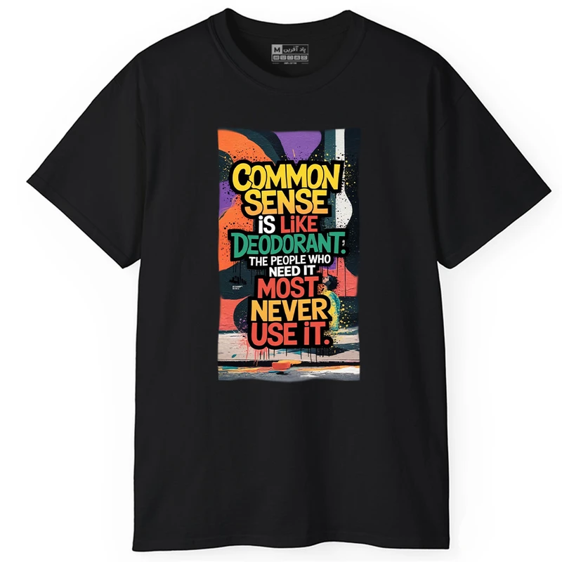 تی شرت آستین کوتاه مردانه پاد آفرین مدل انگیزشی کد PT254