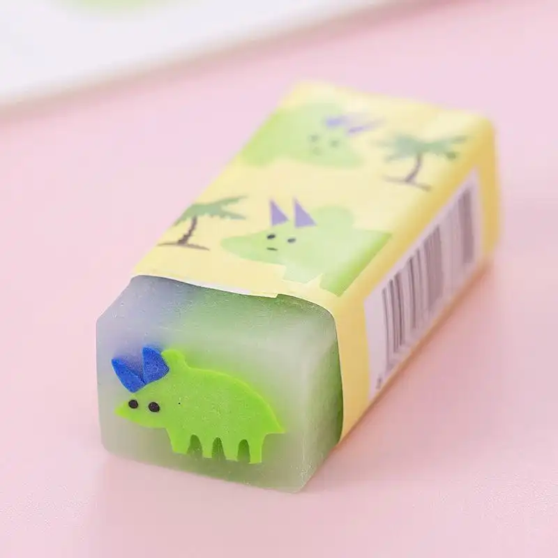 پاک کن مدل مغز دار طرح دایناسور بسته 4 عددی