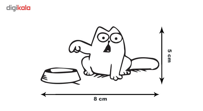 استیکر باک خودرو گراسیپا مدل CAT02