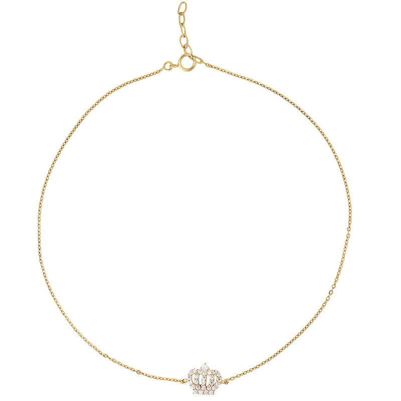 پابند طلا 18 عیار رزا مدل AK42