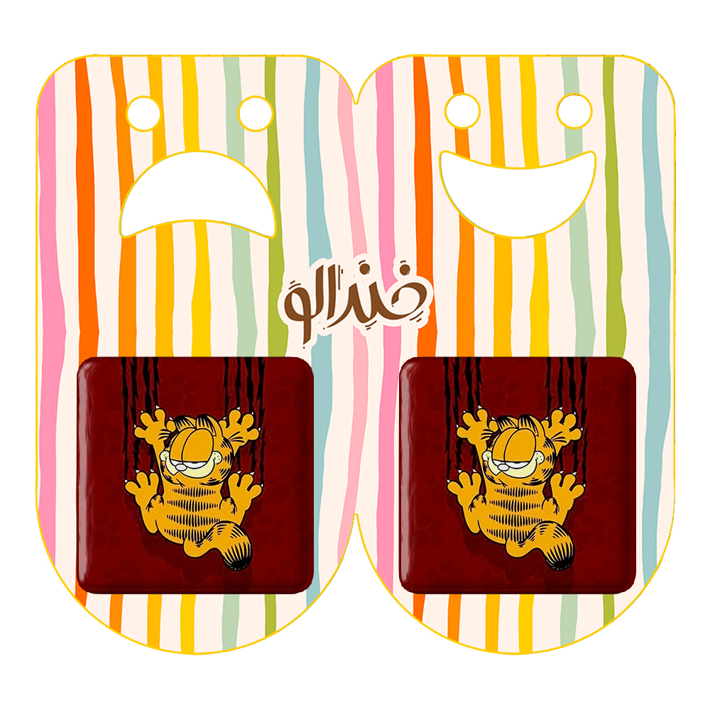 پیکسل خندالو مدل Garfield کد 13839 به همراه مگنت