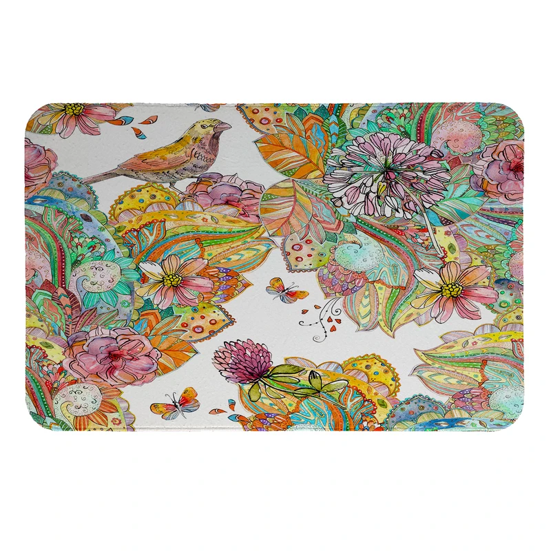  پادری طرح گل و پرنده کد 5928 سایز 110 × 80 سانتی‌متر