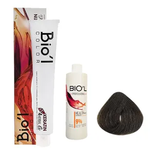 کیت رنگ مو بیول سری CHOCOLATE شماره 4.7 حجم 100 میلی لیتر رنگ زیتونی متوسط