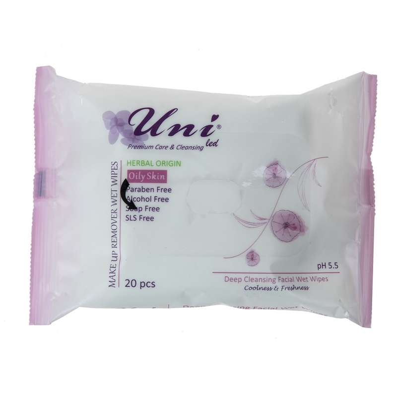 دستمال مرطوب یونی لد مدل Oily Skin بسته 20 عددی