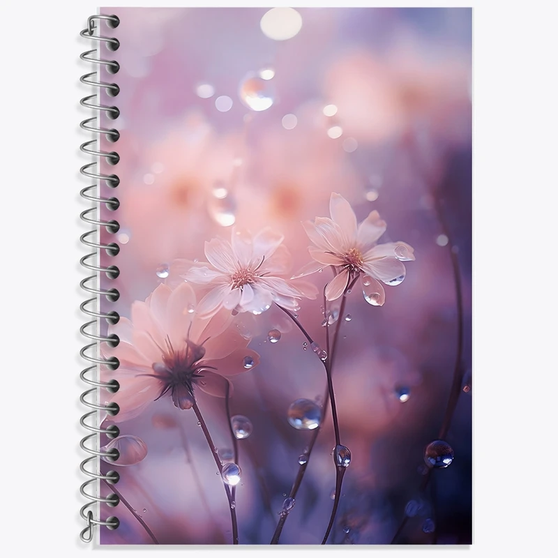 دفتر لغت 50 برگ خندالو طرح گل کد F1445