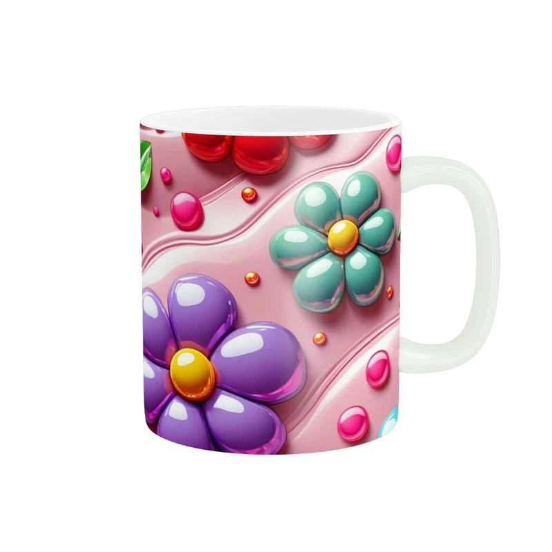 ماگ پاد آفرین طرح گل کد 3774