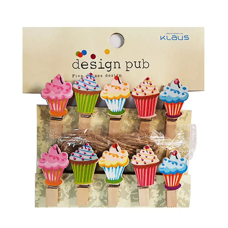 گیره عکس مدل  بستنی مجموعه 10 عددی