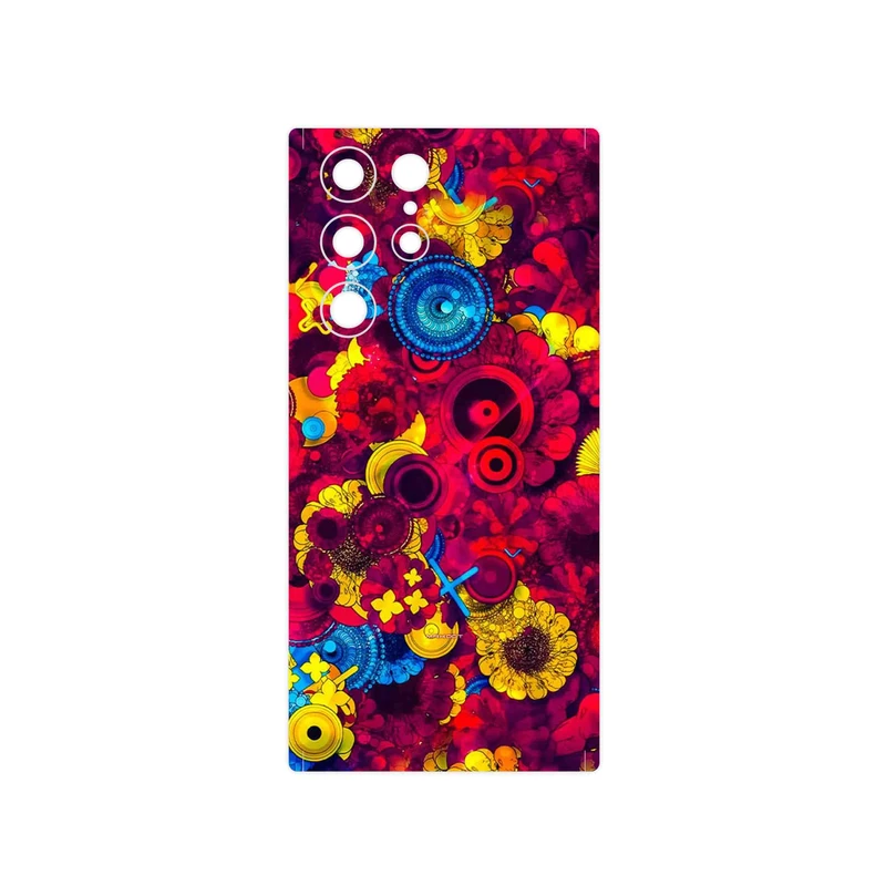 برچسب پوششی ماهوت مدل Vector Flower Garden Digital Art مناسب برای گوشی موبایل سامسونگ Galaxy S22 Ultra 5G
