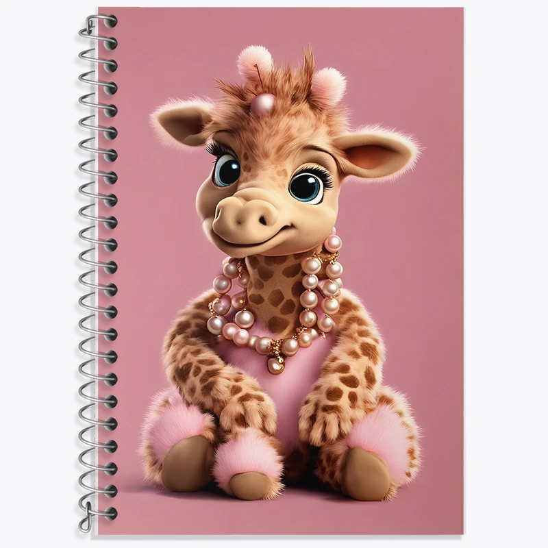 دفتر لغت 50 برگ خندالو طرح خانم زرافه کد F6987