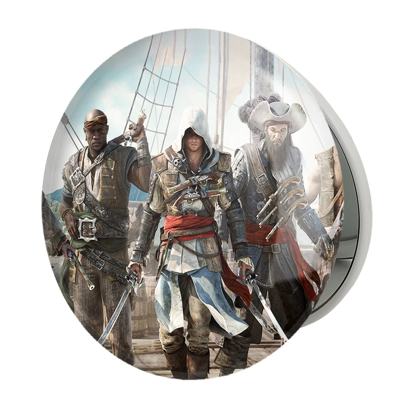 آینه جیبی خندالو طرح بازی اساسینز کرید Assassins Creed مدل تاشو کد 27892